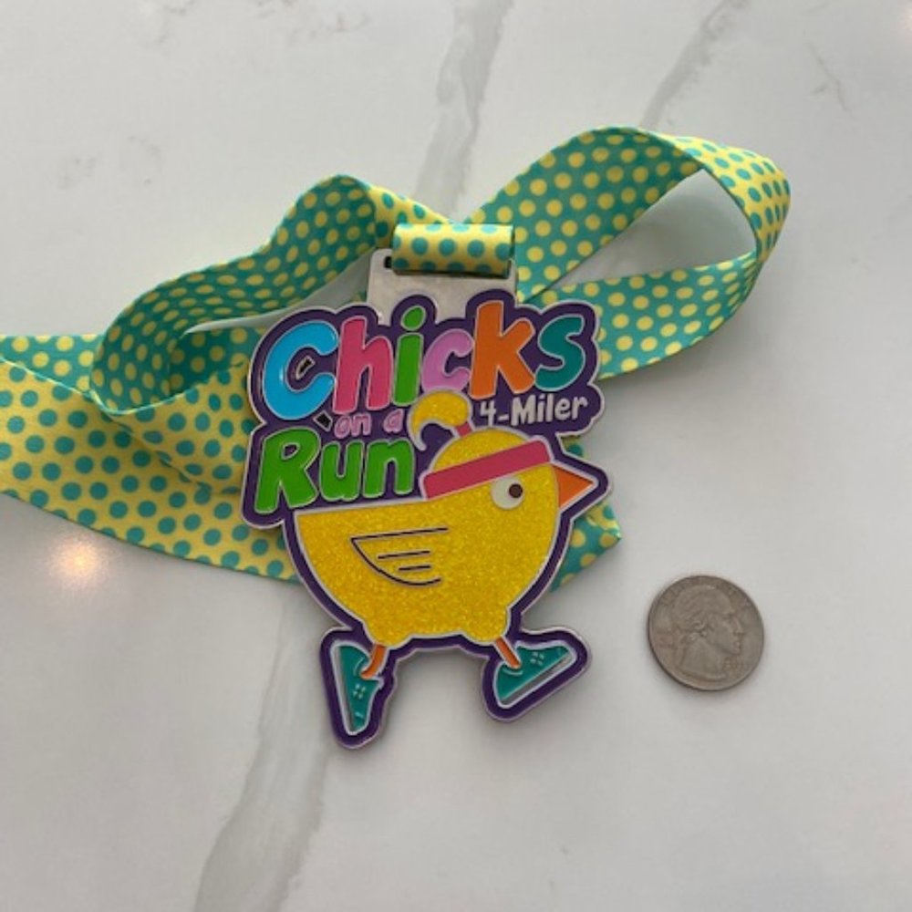Gone for A Run Virtual running medal - Chicks on a Run 4 miler